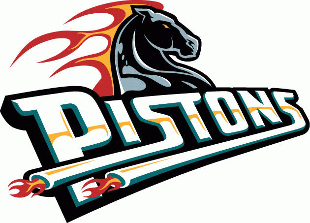 Detroit Pistons 1996-2001 Wordmark Logo v2 DIY iron on transfer (heat transfer)...